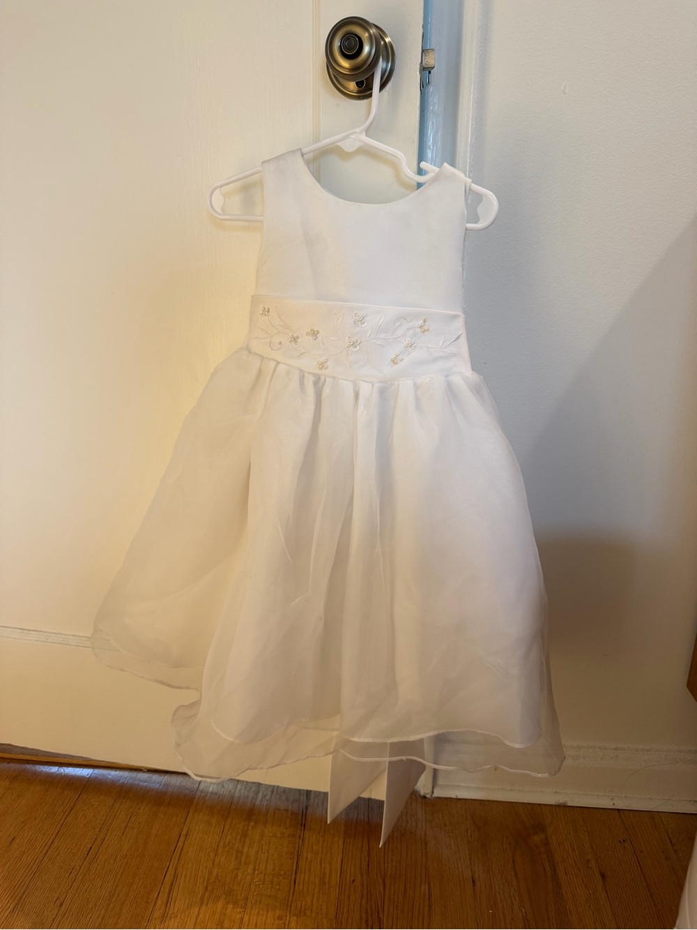 White Flower Girl Toddler Dress Size 2 TipTop
